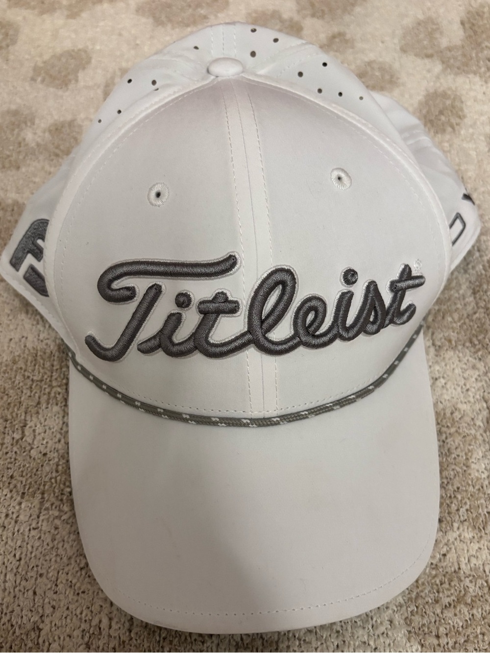 Titleist White Baseball Cap with Gray Embroidered Logo